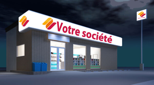 Enseigne lumineuse publicitaire